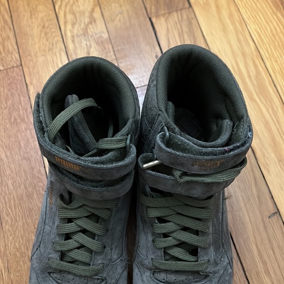 Off white/army green Puma Sky High Sneaker suede bundle - Picture 12 of 16